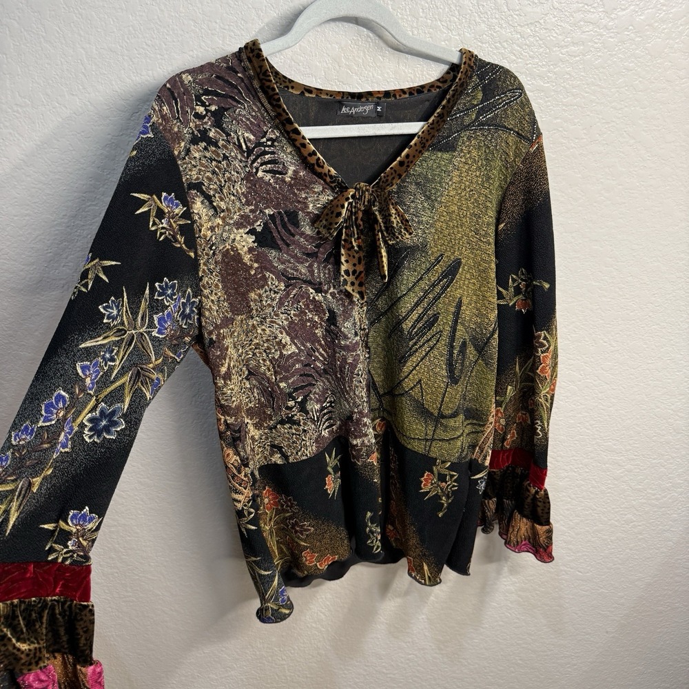 Lee Andersen Eclectic Patchwork Unique Artsy Lage… - image 2